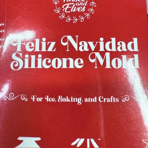 Small Christmas Silicone Molds Candy Chocolate Ice Cube Jello Soap Cake Crafts - Picture 7 of 9